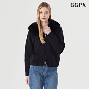 GGPX 퍼 후드 투웨이 집업 가디건 (GODCK021D)