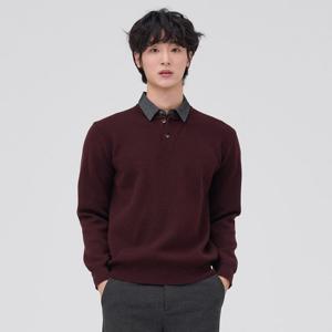 남성 셔츠 레이어드 스웨터-EFRK5214D0R