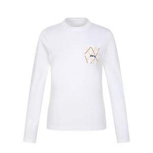 [핑]여성 기능성 스티치 긴팔  티셔츠121E3TR351_WH