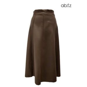 [에이비에프지]A라인 레더 롱 스커트 APZ4ZS31J