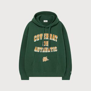 커버낫후드티 JQS CO2501HD42-GN 플래그 아치 로고 오버핏 후디 Green