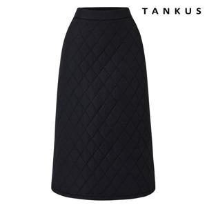 [탱커스] 퀼팅 트임 뒷 밴딩 롱 스커트 (TX4SK011L0)