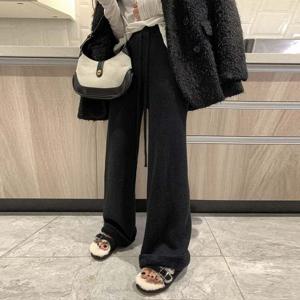 F007427_밍크기모 밴딩 니트 와이드팬츠 겨울통바지