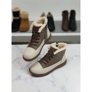 한슈 세이브존03 여성 리얼가죽 엔드 털안감 미드탑 단화 3.5cm AGHS17bs276aaA