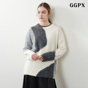 GGPX 소프트 믹스 오버핏 니트 (GPDKT013D)