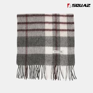 [스콰즈]스콰즈 울 체크 머플러 클래식 겨울 목도리 SDRM028