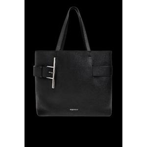 25SS 알렉산더 맥퀸 블랙 레더 shopping 백 8135321VDDM1000 TP565491169