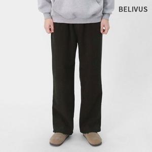 빌리버스 남성 코듀로이 와이드 스트링 팬츠 기모 스웻 팬츠 BHTP036