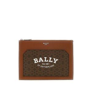 23FW Bally 브라운 레더 클러치 BROGANNTMLI801P TP565392880