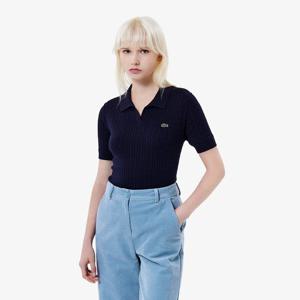 [라코스테공식] 여성 케이블 반팔 스웨터 폴로 PF025E-55N 166