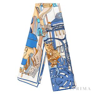 [FERRAGAMO] 페라가모 스튜디오 프린트 실크 스카프 31-0073-01