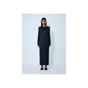 26 SS 토템 여성 긴 새틴 드레스 tot0263030blk