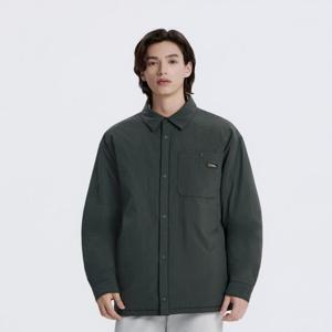 내셔널지오그래픽N254UPD901 셔츠형 패딩 점퍼 WOOD GREY