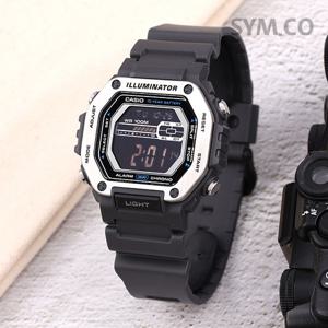 카시오 MWD-110H-8B 다이버 스포츠 스퀘어 디지털 남자 우레탄 시계 d