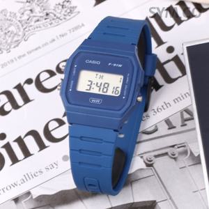 카시오 F-91WB-2A1 경량 슬림 군인 군용 전자 바이오소재 남자 우레탄 시계 d