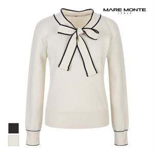 [마레몬떼][마레몬떼] 리본넥 니트_M242MKT11B0