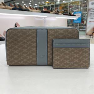 [에스콰이아]여성 체크 패턴 장지갑 ECEFRP883BL HSDF1A GN