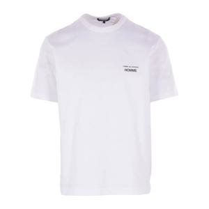 꼼데가르송 옴므 로고 프린트 크루넥 반팔 티셔츠 HPT101W25 3W