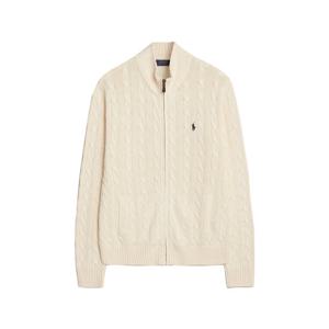 25FW 포니 자수 로고 집업 가디건 크림 710899975 005