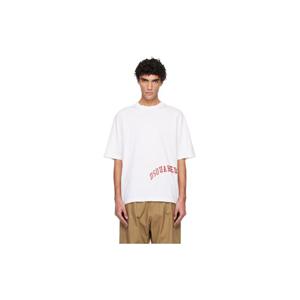 26 SS 디스퀘어드2 남성 화이트 루즈 핏 티셔츠 252148M213048