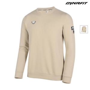 [다이나핏] (택가 129,000원) 라이트베이지 남성 SPONSOR 등판 그래픽 맨투맨 YMW24251E1