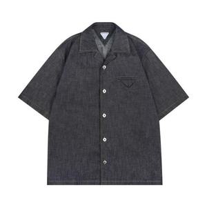 보테가베네타 833877 V5SN0 4245 린스 인디고 스트레이트 데님 셔츠