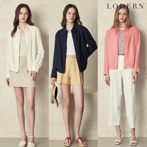 [로던]여성 프렌치 린넨100 블루종 점퍼(HLSMCUV507P)