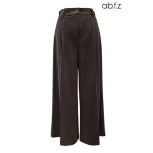 [에이비에프지]반 밴딩 기모 원핀턱 와이드 팬츠 APA1HP45A