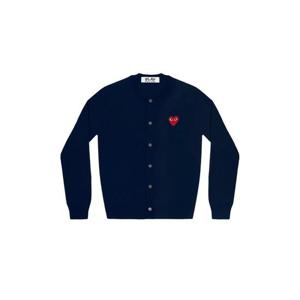 Play Comme des Garcons플레이 꼼데가르송 레드 하트 니트 가디건 네이비 AX-N007-051-2