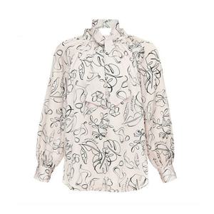 [미니멈]MARIO프린트 타이 블라우스 MYAAWB2100