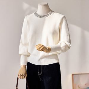 [커스텀에이블] 비즈 라운드 퍼프니트_T2601KN005A