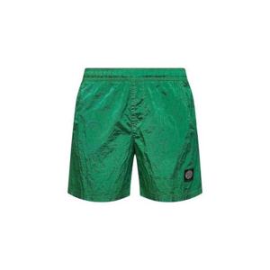 26 SS 스톤 아일랜드 로고 패치 나일론 스윔 쇼츠 그린 L1S15B100004S0043