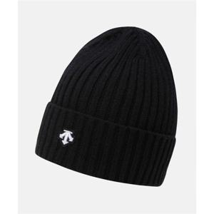 데상트 스피릿 로고 니트 비니 블랙 SQ323UKC92 SQ323UKC92_BLK0 301712