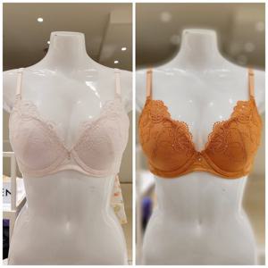 [비비안]프리미엄 꾸띄르 고급패치자수 3/4컵 봉긋 모아주는 브라 택1 (BR978A)