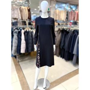 조이너스 세이브존01 플리츠 배색 라운드 원피스 JADW9WOP150