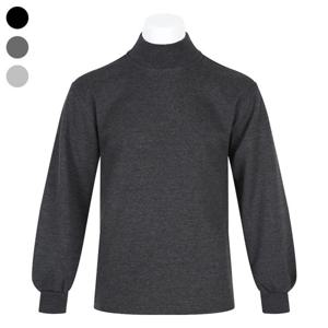 남자 겨울 국내제작 기모 반폴라 NA-L-TS-Q001-차콜