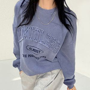 나야홍 / 아이우먼 기모올모스트맨투맨 POX027M601 빅사이즈