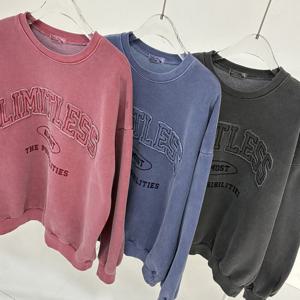 나야홍 / 빅사이즈티 X027L601 기모리밋박시맨투맨 PO