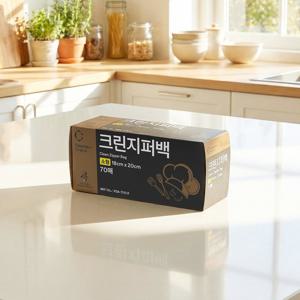 크린랩 식구 크린지퍼백 소형 70매(18x20)