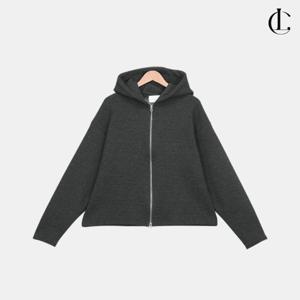 엘케이트 여성 사계절 데일리 엠보 크롭 투웨이 숏 후드집업 LOID001