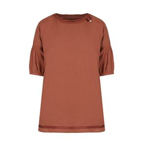 [택가 128,000원] 올리비아하슬러 리본 포인트 퍼프소매 롱 니트탑_OHCMTS304