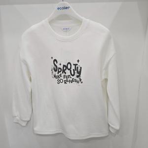 [에꼴리에]오버핏 코지 레터링 양면 쭉티(26A0481)_US