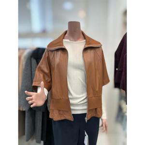 올앤선드리 세이브존06 니트카라양가죽자켓 A6S2YJ923