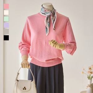 [커스텀에이블] 파스텔 라운드 니트_T2602KN028A