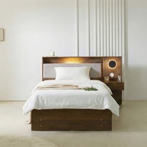 파로마 아벨라 호텔식 LED 멀티수납 침대프레임 SS + 협탁 1ea