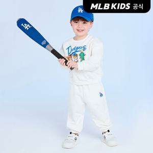 [MLB키즈 공식]26SS 스포티브 프렌즈 아트웍 맨투맨 세트 LA (Ivory) 7AS2C0161-07IVS