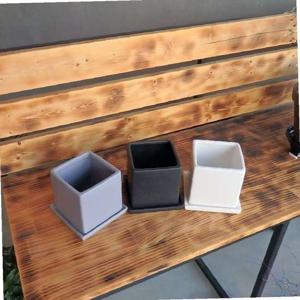 모던 도기 사각 화분 C0109 11x11x11cm