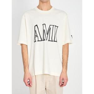 아미 반팔 티셔츠 UTS380726 136 CREAM