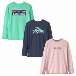 [파타고니아코리아] 66317R5 키즈 롱-슬리브드 실크웨이트 래쉬가드