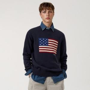 [후아유]남녀공용 American Flag Intarsia Pullover WHKAG1292U